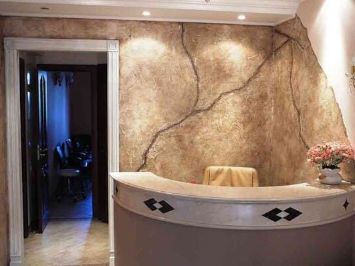 варіанти інтер'єру з декоративною штукатуркою