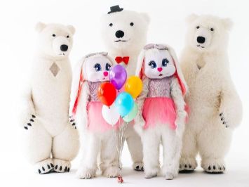 білий ведмедик на дитяче свято