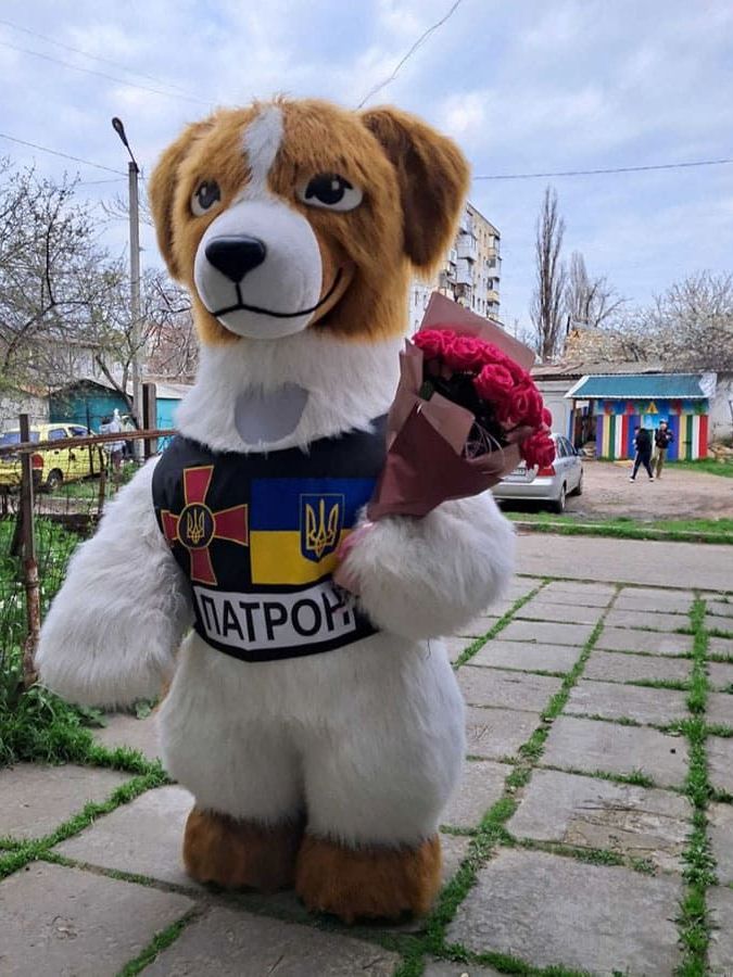 Патріотичний Пес Патрон . Привітання зі святом від Пса Патрона