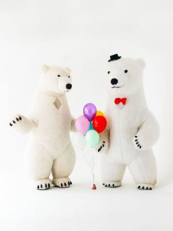 білий мішка на свято для дітей