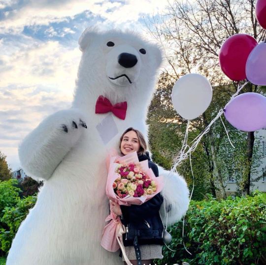 белый мишка