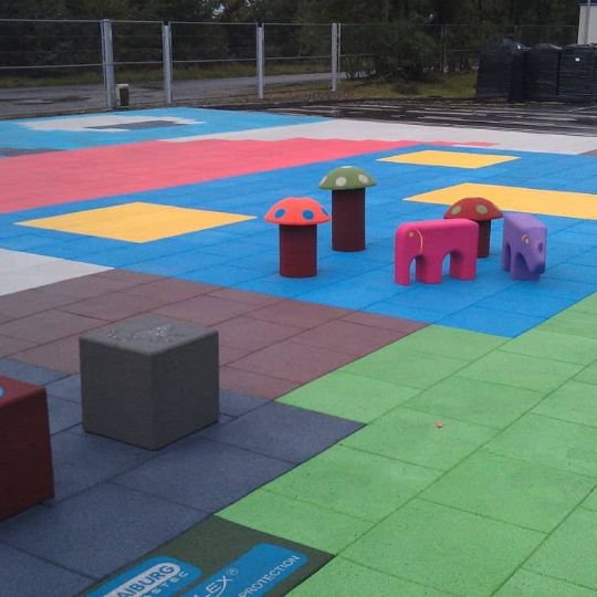 Производство резиновой плитки