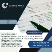 декларирование расходов предпринимателей в Испании