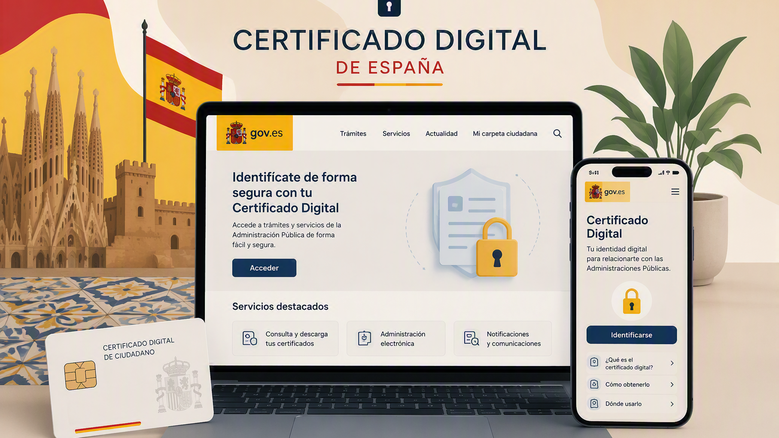 Spain Digital Certificate and Computer/Phone