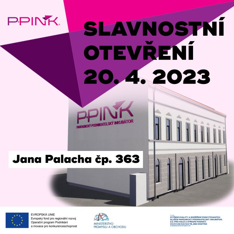 Nový P-PINK otevíráme 20.4.2023