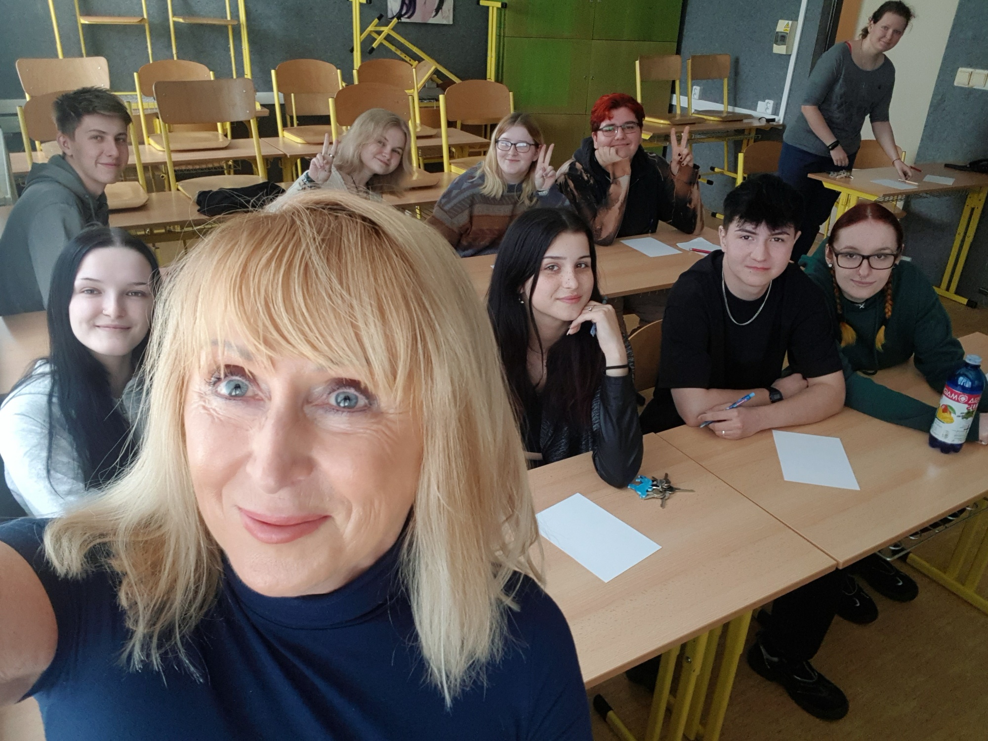 Hana Štěpánová se studenty