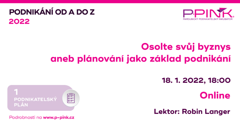 Osolte svůj byznys aneb plánování jako základ podnikání