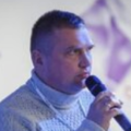 Man with a microphone