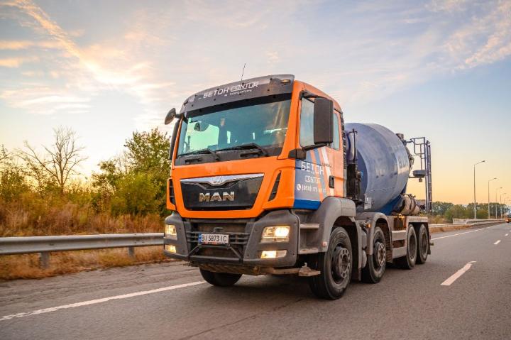 Автобетонозмішувач MAN — доставка бетону по Полтавській області
