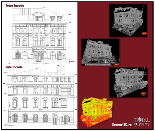 Historical monument facade plans