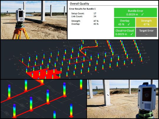 Scanari 3D - stalpi de beton