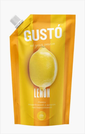Перетертий Лимон Густо 0,230 г дой-пак