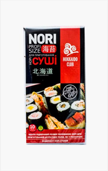 Водорості Hokkaido Club норі половинки 10 лист для суші