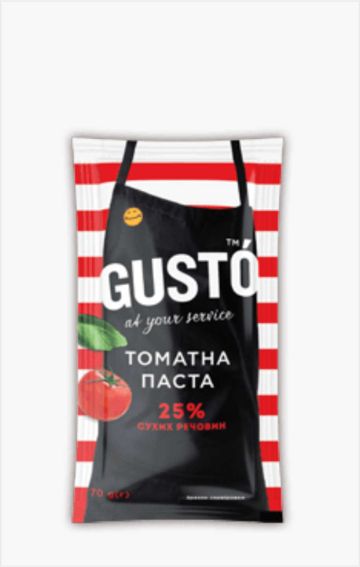 Томатна паста GUSTO 25% 70 г стік