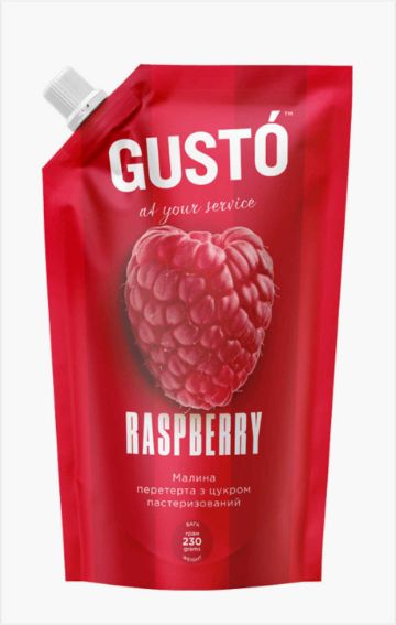 Перетерта Малина Густо 0,230 г дой-пак