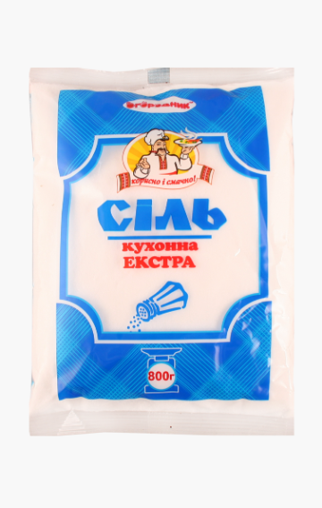 Сіль Кухонна Кам’яна ЕКСТРА 800 Г