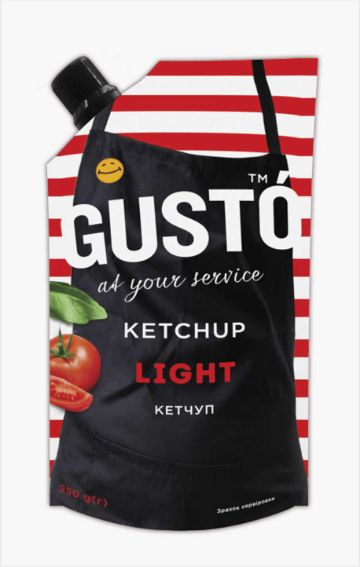 Кетчуп GUSTO Light 250 г д/п