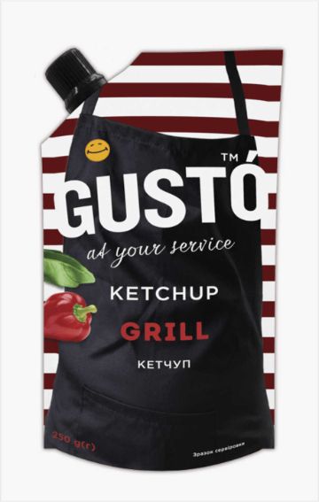 Кетчуп GUSTO Grill 250 г д/п